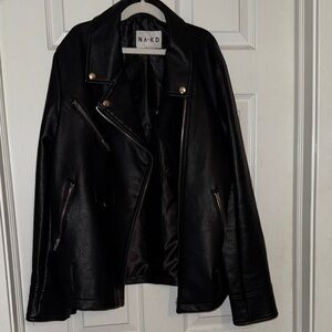 NA-KD Faux Leather Jacket size 36